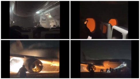 SNIMAK OSTAVLJA BEZ DAHA: Pogledajte reakciju posade i putnika u zapaljenom avionu u Japanu (VIDEO)