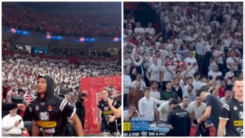 NEPRIJATNO: Ovo su delije uradile kada su košarkaši Partizana izašli na megdan Crvenoj zvezdi u Evroligi (VIDEO)