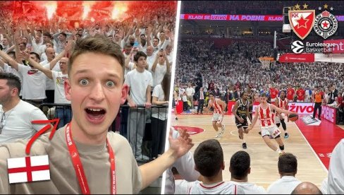 OVO JE LUDO! Čuveni engleski navijač prvi put video kako Srbi navijaju na košarci i ostao u čudu (VIDEO)