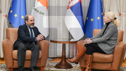 RAZMENA NAUČNIKA IZMEĐU KIPRA I SRBIJE: Ministarka Jelena Begović razgovarala sa ambasadorom  Andreasom Fotiuom