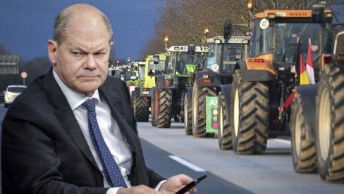 ESKALACIJA PROTESTA U NEMAČKOJ: Poljoprivrednici krenuli traktorima na Šolca