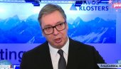ПРЕДСЕДНИК ВУЧИЋ СЕ ОБРАТИО ИЗ ДАВОСА: Важно је да много радимо, позивам и опозицију да се укључе у борбу за успешну Србију