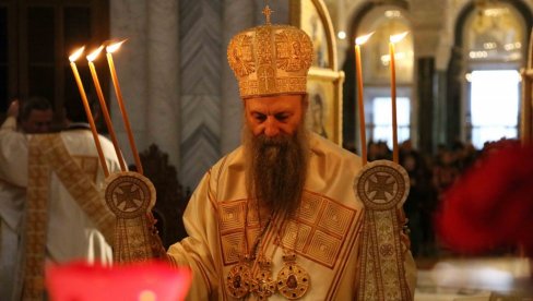 KROZ POST DO ČOVEKA: Liturgija patrijarha Porfirija u Topčideru