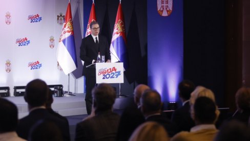PREDSEDNIK PREDSTAVIO PLAN SRBIJA 2027: Vučić odlučan - Dosanjaćemo svoje snove! (FOTO/VIDEO)