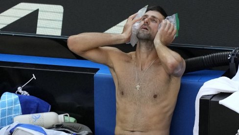 PAKAO U MELBURNU! Novak Đoković se bori sa vrućinom, disanjem i neverovatnim Amerikancem