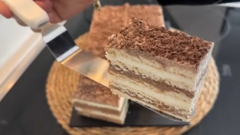 SOČNA, KREMASTA I NE PEČE SE: Keks torta sa 2 čokoladna fila, gotova očas posla (VIDEO)
