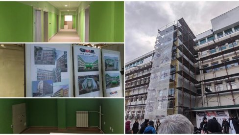 НОВОСТИ НА ЛИЦУ МЕСТА: Погледајте како теку радови на реновирању породилишта Опште болнице у Врању (ФОТО)