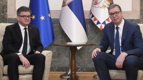 POČEO SASTANAK VUČIĆA I LAJČAKA: Prva poseta predstavnika Evropske unije za dijalog Beograda i Prištine Srbiji u ovoj godini