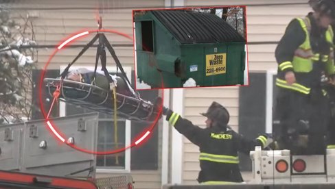 SVI SE ČUDE KAKO JE PREŽIVELA: Žena upala u kontejner, pa završila u đubretarskom kamionu (VIDEO)