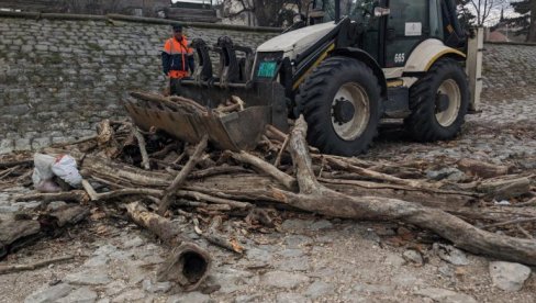 KAD PADNE VODOSTAJ DUNAVA, VODA IZBACI SVAŠTA NA OBALU: Komunalne ekipe očistile priobalje u Zemunu