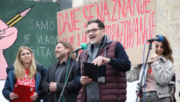 НЕДОВОЉАН ЈЕДАН ЗА ХРВАТСКУ ВЛАДУ: Велики протест наставника у Загребу (ФОТО)