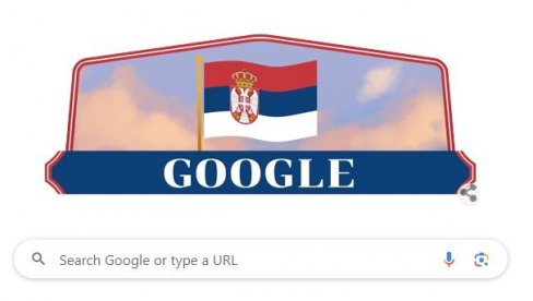 И ГУГЛ У БОЈАМА ЗАСТАВЕ СРБИЈЕ: Кад на то кликнете, ево шта бива - Низ манифестација за Дан државности