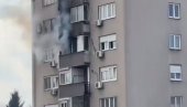 ДРАМА У БЕОГРАДУ: Пожар у стамбеној згради, густи дим се шири насељем (ВИДЕО)