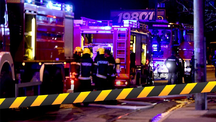DRAMATIČNE SCENE U BEOGRADU: Zapalio se automobil u ulici Dragice Končar, mladić (25) hitno prebačen u Urgentni (FOTO)