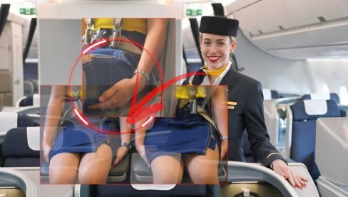 TAKOZVANI POLOŽAJ OSLONAC: Zašto stjuardese sede na rukama pri poletanju - mnogi su iznenađeni pravim razlogom (VIDEO)