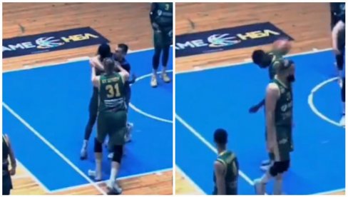 BALKANSKI HAOS: Loptom gađao bivšeg NBA igrača, pa nasrnuo pesnicom na njega, reakcija sudije sramotna (VIDEO)