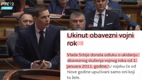 LICEMERJE JOVANOVIĆA: Ukinuo obavezni vojni rok, a napada Vučića zato što ga još nije vratio (VIDEO)