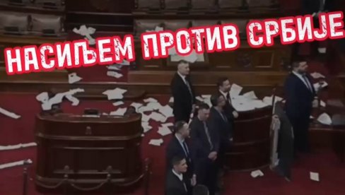 NASILJEM PROTIV SRBIJE: Sramno ponašanje opozicije zgrozilo javnost (VIDEO)