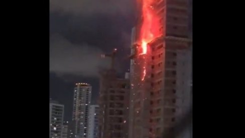 ХОРОР У БРАЗИЛУ: Гори зграда од 28 спратова, на улицу падају делови фасаде