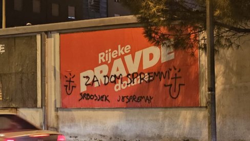 SRBOSJEK JE SPREMAN: Jeziv govor mržnje u Hrvatskoj - Pretnje Srbima na predizbornim plakatima u Zadru (FOTO)