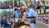SNS PRIKUPLJA POTPISE ZA NADOLAZEĆE IZBORE: Vučić se obratio iz Zemuna; Veliki broj građana čekao u redovima da da svoju podršku (FOTO/VIDEO)