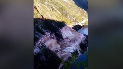 JEZIVO: Kamere zabeležile stravičan odron kod Mostara, za dlaku izbegnuta tragedija (VIDEO)