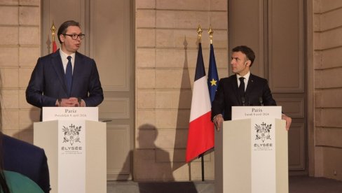 VUČIĆ U PARIZU: Francuska nam je oduvek bila najbliža u Evropi, Makron je želeo da me sasluša i hvala mu na tome