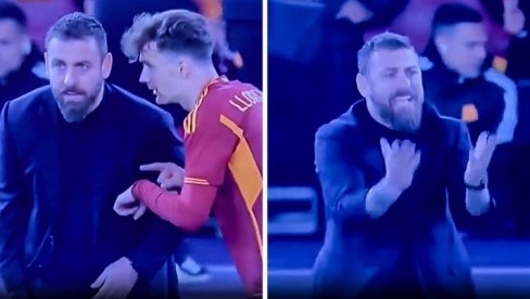 KAD DE ROSIJU "PADNE ROLETNA": Trener Rome zbog ove reakcije postao hit na društvenim mrežama (VIDEO)