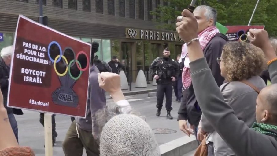 "IZBACILI STE RUSIJU, IZBACITE IZRAEL": Protesti zbog dvostrukih aršina pred Olimpijske igre - "Pariz 2024" (VIDEO)
