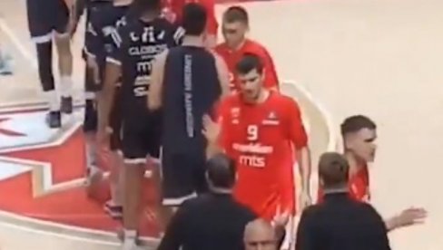 ŠTA IM BI? Trojica košarkaša Partizana nisu hteli da se pozdrave sa igračima Zvezde (VIDEO)