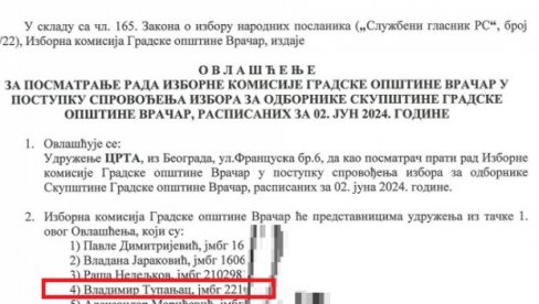 ЕКСКЛУЗИВНО: Пукла брука - одобрио Манојловићеву листу, а сад га ЦРТА предлаже за посматрача на изборима