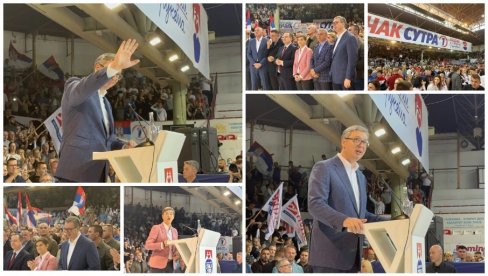 SRBIJU NIKOME I NIKADA NEĆEMO DATI! Moćna poruka Vučića na mitingu izborne liste „Aleksandar Vučić - Čačak sutra“ (FOTO/VIDEO)