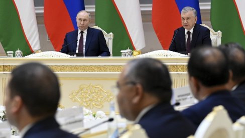 САСТАНАК ПУТИНА И МИРЗИЈОЈЕВА ТРАЈАО ДУЖЕ ОД 3,5 САТА: Потписано више од 20 докумената - нова етапа у односима Русије и Узбекистана