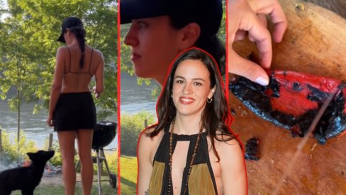 MAŠA POZIRA U KUPAĆEM: Skinula se na Drini, pa zasukala rukave, a tek da vidite šta radi (VIDEO)