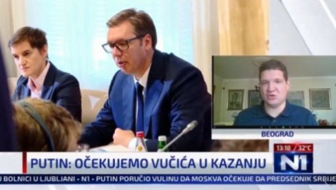PORUKA SA N1: U celoj Evropi, jedino Vučić pruža ruku za razgovor Rusiji i zato je cena Srbije u Moskvi porasla (VIDEO)