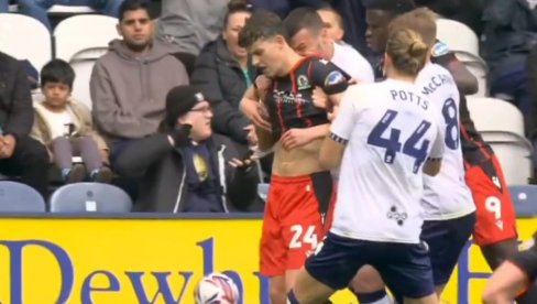 ОСМАЈИЋ СУСПЕНДОВАН ЗБОГ РАСИЗМА! Енглези оштри према фудбалеру Престона и репрезентативцу Црне Горе