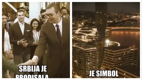 HIT SNIMAK NA DRUŠTVENIM MREŽAMA: Za vreme vladavine Vučića Srbija je prodisala (VIDEO)
