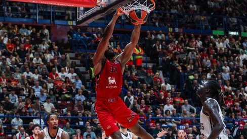 ПОВРЕДИО СЕ У БЕОГРАДУ: Кошаркаш Олимпије Милано ван терена минимум три седмице