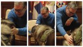 VUČIĆ SA PSOM KOG JE DOBIO OD PATRIJARHA: Predsednik podelio snimak - Upoznajte Paka! On je moj verni čuvar (VIDEO)
