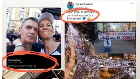 USTAŠE NE STAJU Novinarka koja veliča Oluju slika se sa liderima opozicije i podržava rušenje Srbije (FOTO)