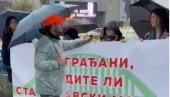 ЕВО КО БЛОКИРА САОБРАЋАЈ У БЕОГРАДУ: Ми нисмо студенти, ми смо “мостобрани”?! (ВИДЕО)
