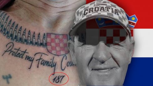 МЕТАК У ЧЕЛУ, НАЂЕН МРТАВ У ЖБУЊУ: Шта значе злокобне тетоваже и број 187 пљачкаша из Сплита (ФОТО)