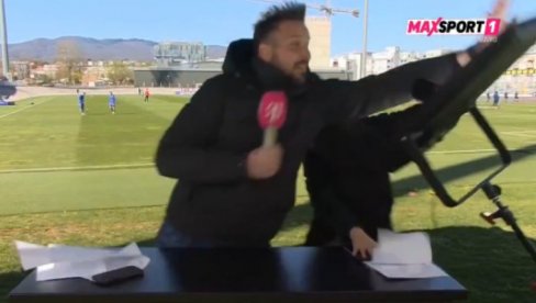 ХАОС У ХРВАТСКОЈ! Бивши голман спасао прелепу водитељку уживо у преносу (ВИДЕО)