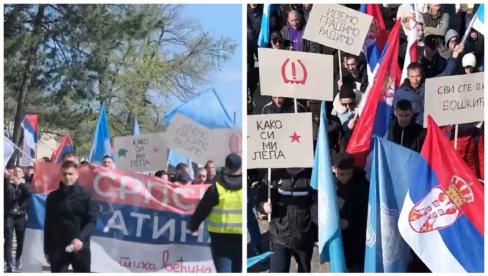 ОДЛУЧНОСТ НА МАКСИМУМУ: Новосађани пешке стижу на скуп у суботу на који је позвао Вучић (ВИДЕО)