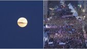 ВЕЛИЧАНСТВЕН ПРИЗОР: Пун Месец, пун плато испред Народне скупштине (ВИДЕО)
