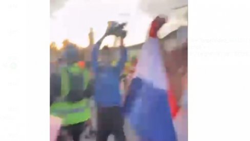 SAD JE SVE JASNO: Hrvatska zastava na dočeku studenata koji idu u Strazbur (VIDEO)