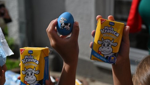 ТРАДИЦИОНАЛНА ИМЛЕКОВА УСКРШЊА ДОНАЦИЈА:  Моја Кравица производи обрадовали децу без родитељског старања