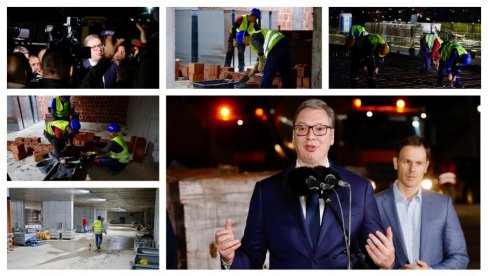 TIRŠOVA 2 NIČE KAO PEČURKA: Predsednik obišao radove - Pogledajte kako se gradi Univerzitetska dečija klinika (FOTO/VIDEO)