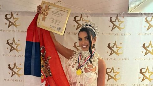ZAVIJORILA SE SRPSKA ZASTAVA U SRCU KANA: Marija Čitaković osvojila titulu Miss Economic World 2025