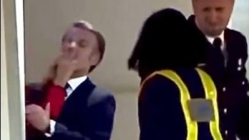 ОНА УВЕК ОВАКО ОДГОВАРА Поново се огласио Макрон после шамарања: Шалили смо се, као што често радимо